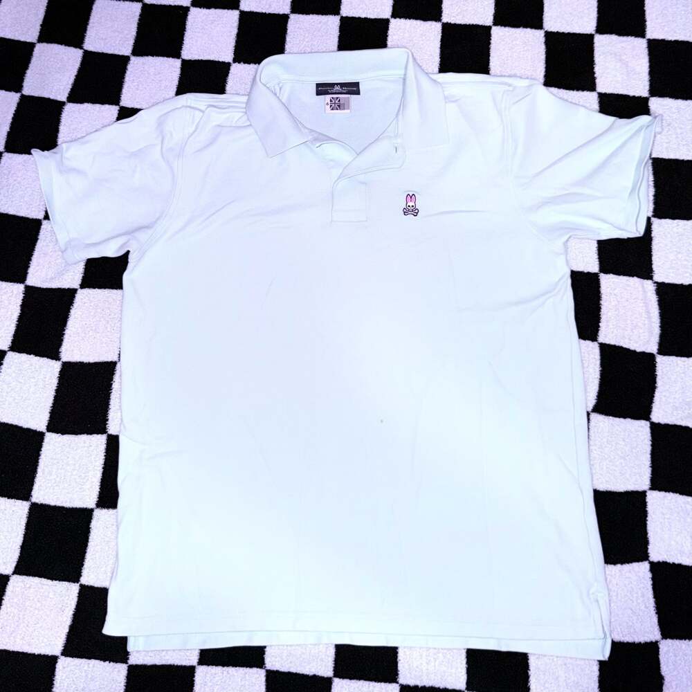 Psycho Bunny Classic Piqué Polo Shirt Light Blue Size 6 (XL)